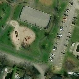 Trait-Carré Beach Volleyball Court — aerial view