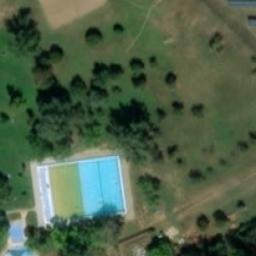 Sand Volleyball Court — aerial view
