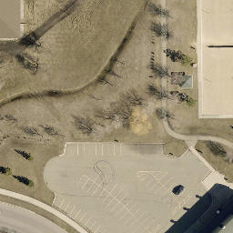 Fargo Beach Volleyball Court #4 — aerial view