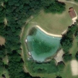 Sand Volleyball Court — aerial view