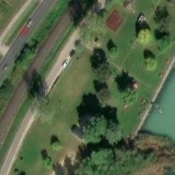 Sand Volleyball Court — aerial view