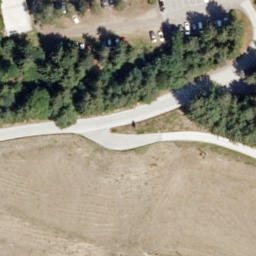 Sand Volleyball Court — aerial view