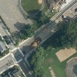Vieux-Limoilou Beach Volleyball Court — aerial view