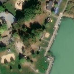Sand Volleyball Court — aerial view