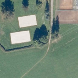 Sand Volleyball Court — aerial view