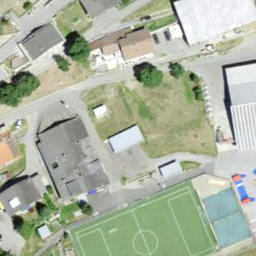 Sand Volleyball Court — aerial view