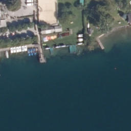 Sand Volleyball Court — aerial view