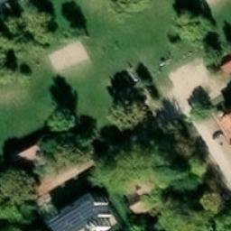 Sand Volleyball Court — aerial view