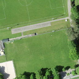 Sand Volleyball Court — aerial view