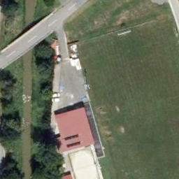 Sand Volleyball Court — aerial view