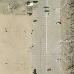 Sand Volleyball Court in Bismarck, ND — aerial view