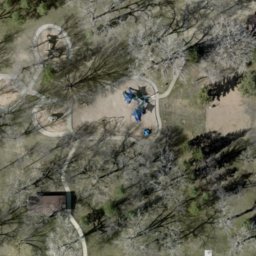 Bismarck Beach Volleyball Court #3 — aerial view