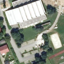 Sand Volleyball Court — aerial view