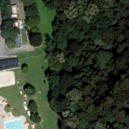 Sand Volleyball Court — aerial view