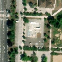 Sand Volleyball Court — aerial view