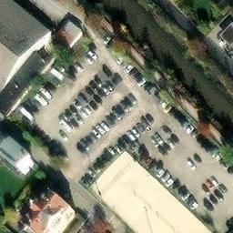 Sand Volleyball Court — aerial view