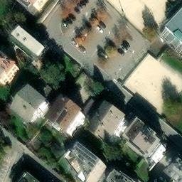 Sand Volleyball Court — aerial view