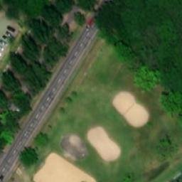 Sand Volleyball Court — aerial view