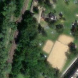 Sand Volleyball Court — aerial view