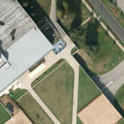 Cité-Universitaire Beach Volleyball Court #3 — aerial view