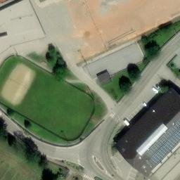 Sand Volleyball Court — aerial view