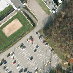 Cité-Universitaire Beach Volleyball Court #1 — aerial view