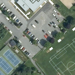 Lévis (quartier) Beach Volleyball Court #1 — aerial view