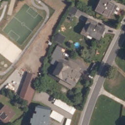 Sand Volleyball Court — aerial view