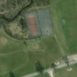 Grass Volleyball Court — aerial view
