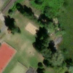 Sand Volleyball Court — aerial view