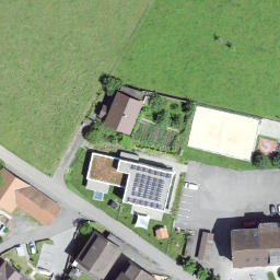Sand Volleyball Court — aerial view