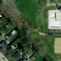 Pointe-de-Sainte-Foy Beach Volleyball Court — aerial view