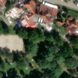 Sand Volleyball Court — aerial view