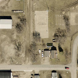Horace Beach Volleyball Court — aerial view