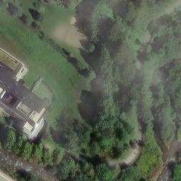Sand Volleyball Court — aerial view