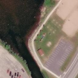 L'Anse Beach Volleyball Court #2 — aerial view