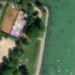 Sand Volleyball Court — aerial view