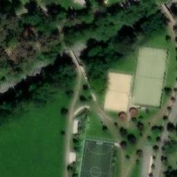 Sand Volleyball Court — aerial view