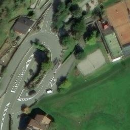 Sand Volleyball Court — aerial view