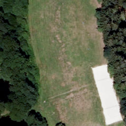 Sand Volleyball Court — aerial view