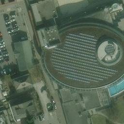 Sand Volleyball Court — aerial view