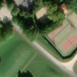 Sand Volleyball Court — aerial view