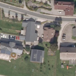 Grass Volleyball Court — aerial view