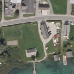 Grass Volleyball Court — aerial view