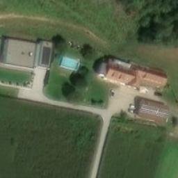 Grass Volleyball Court — aerial view