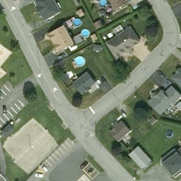 Saint-Henri Beach Volleyball Court — aerial view