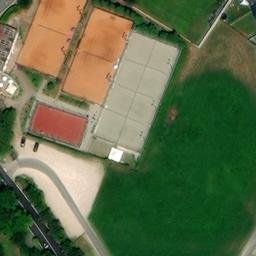 Sand Volleyball Court — aerial view