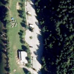 Sand Volleyball Court — aerial view