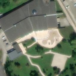Sand Volleyball Court — aerial view