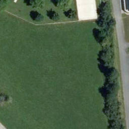 Sand Volleyball Court — aerial view
